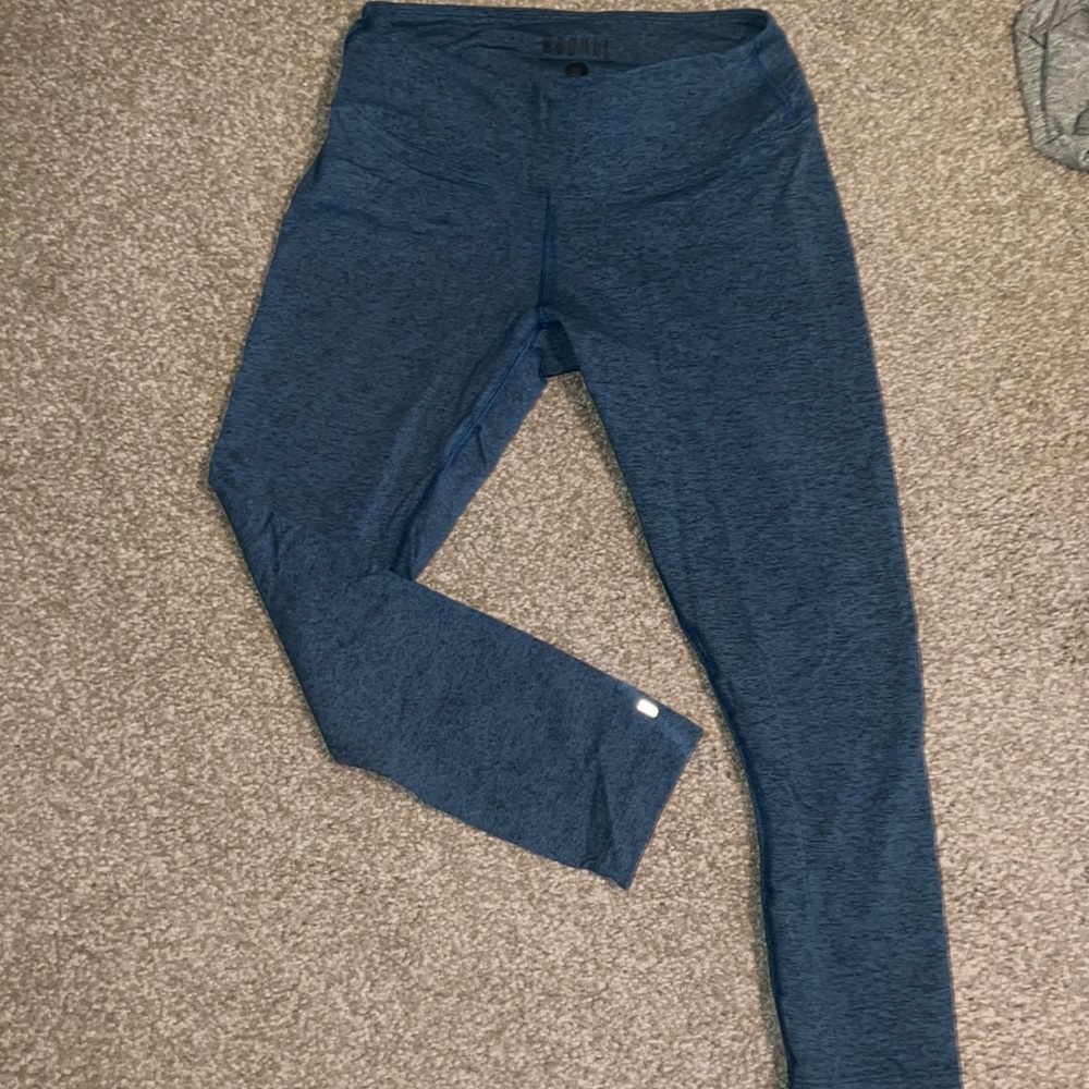 NoBull 3/4 length Workout Leggings - Blue/grey - Small